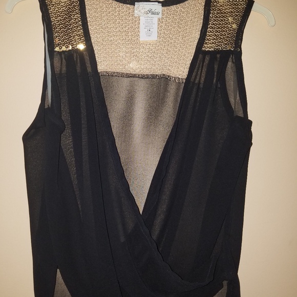 Sheer Sequinned Top - Picture 1 of 3